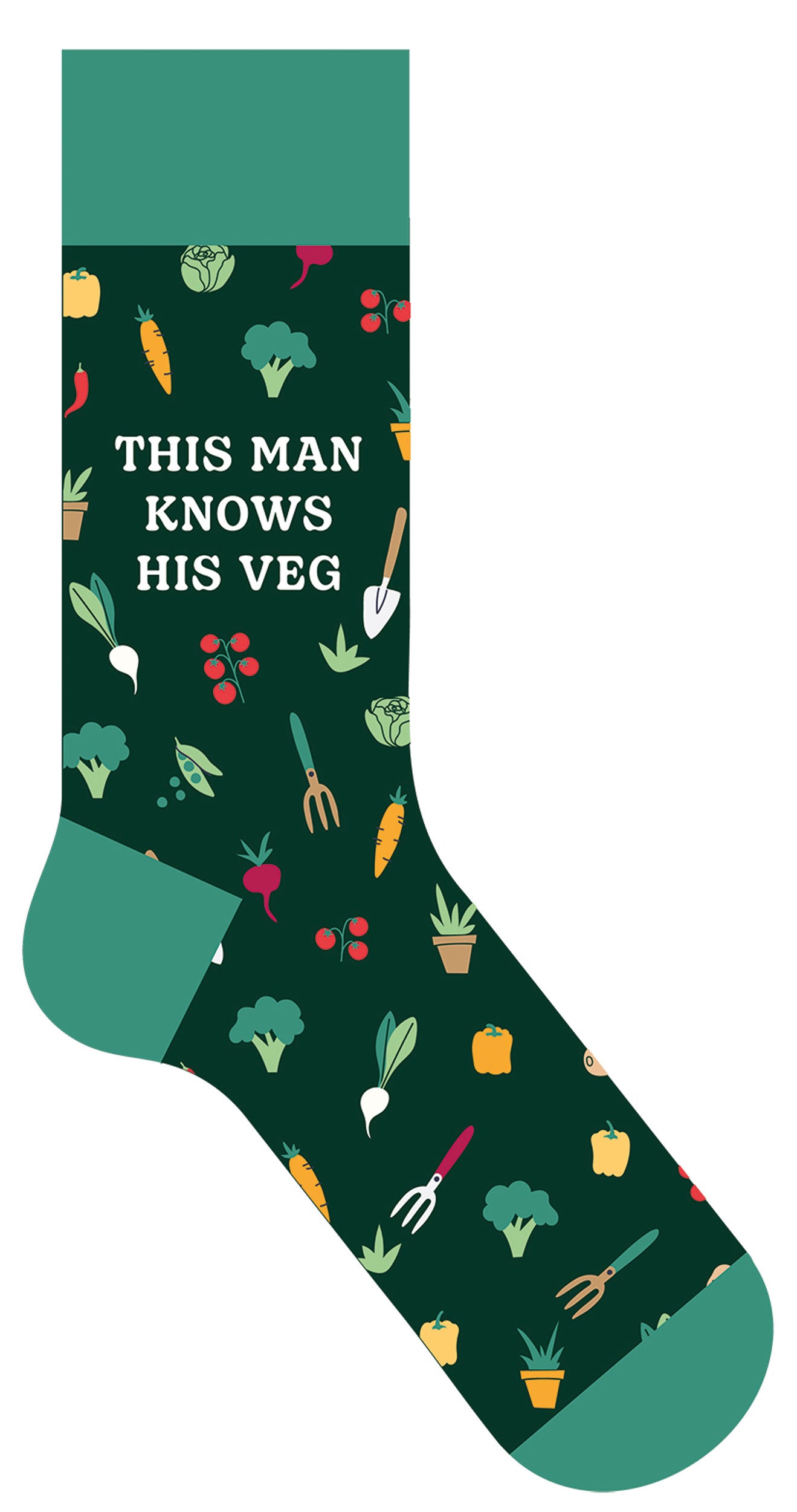 otter-house-this-man-knows-his-veg-socken-1-paar image 2