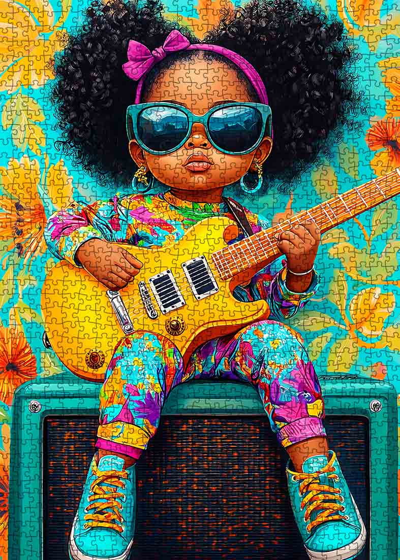 tucocoo-groovy-girl-guitar-puzzle-1000-teile-musik image 2