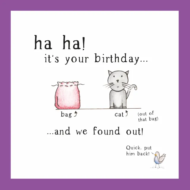 otter-house-alec-s-cards-gru-karte-cat-out-of-the-bag image 1