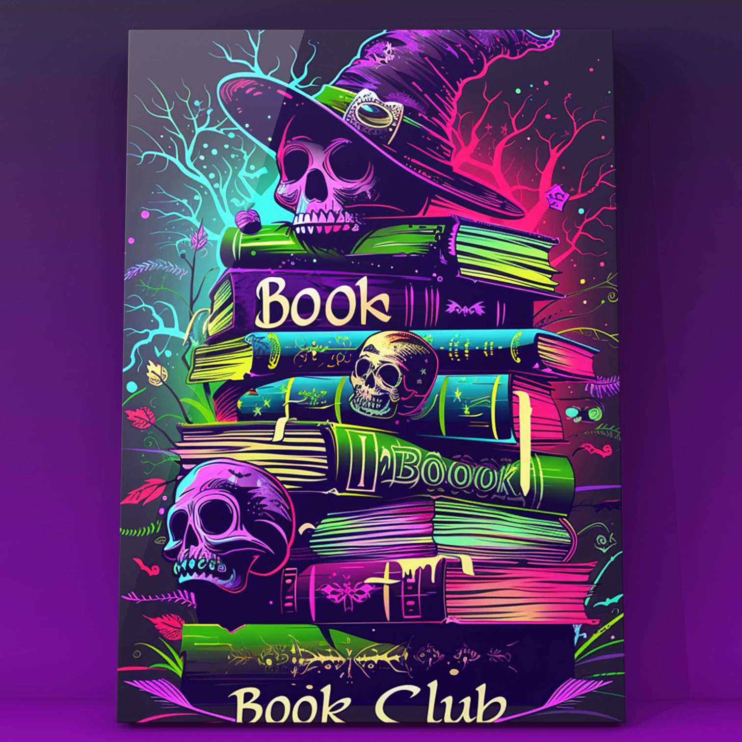 tucocoo-neon-skulls-b-cher-malen-nach-zahlen-40x50 image 2