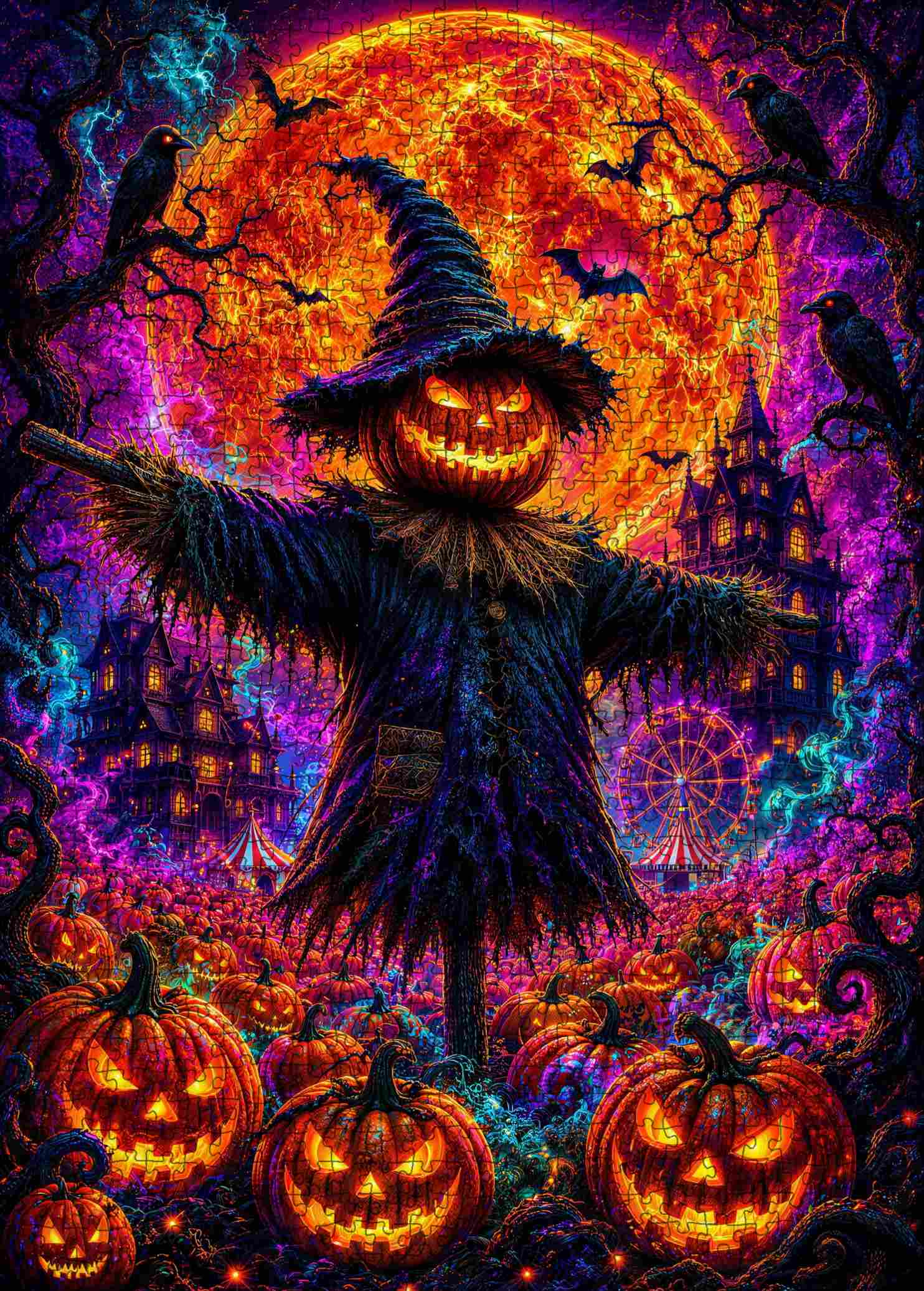 tucocoo-pumpkin-scarecrow-puzzle-1000-teile-halloween image 2