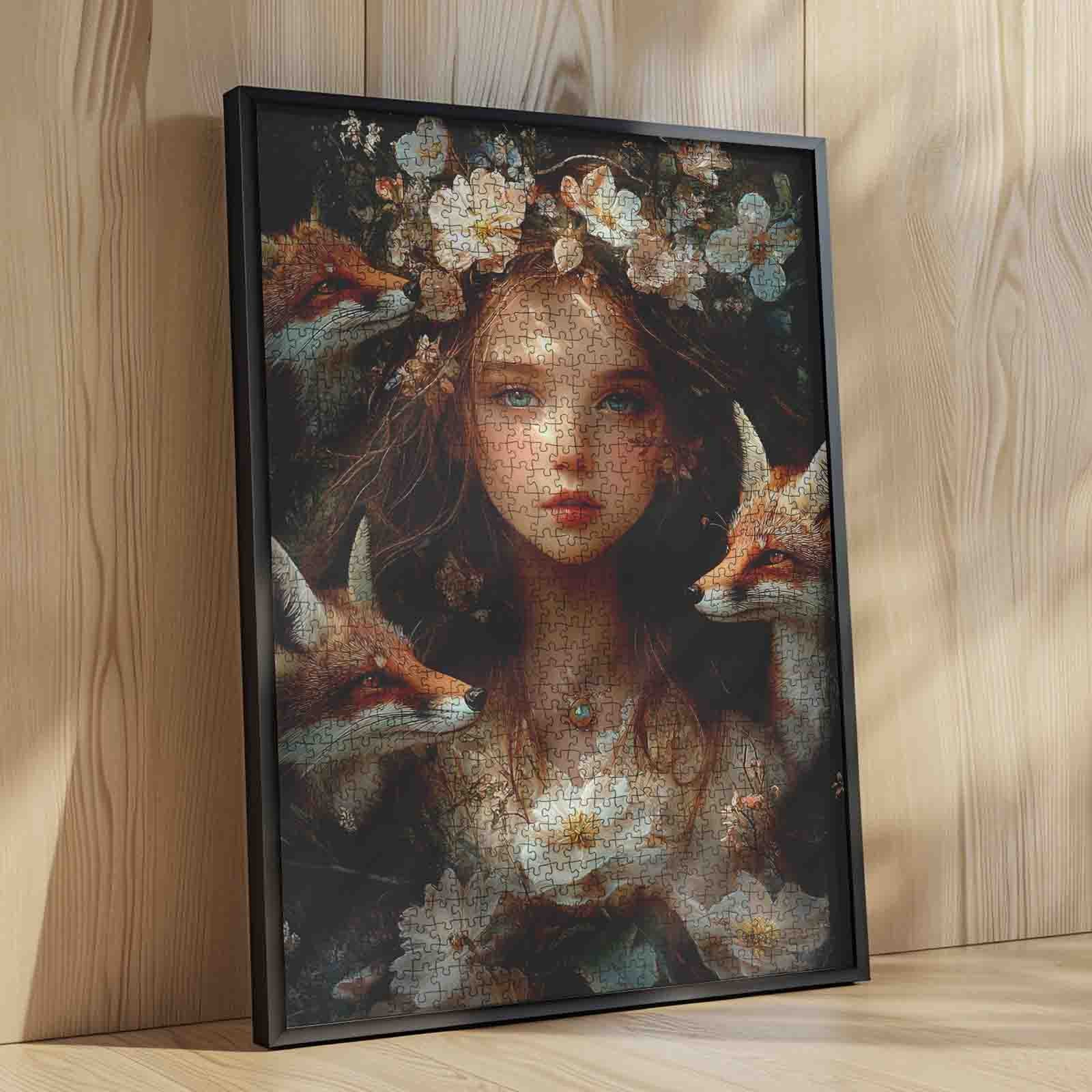 tucocoo-enchanted-forest-girl-puzzle-1000-teile-fuchs image 4