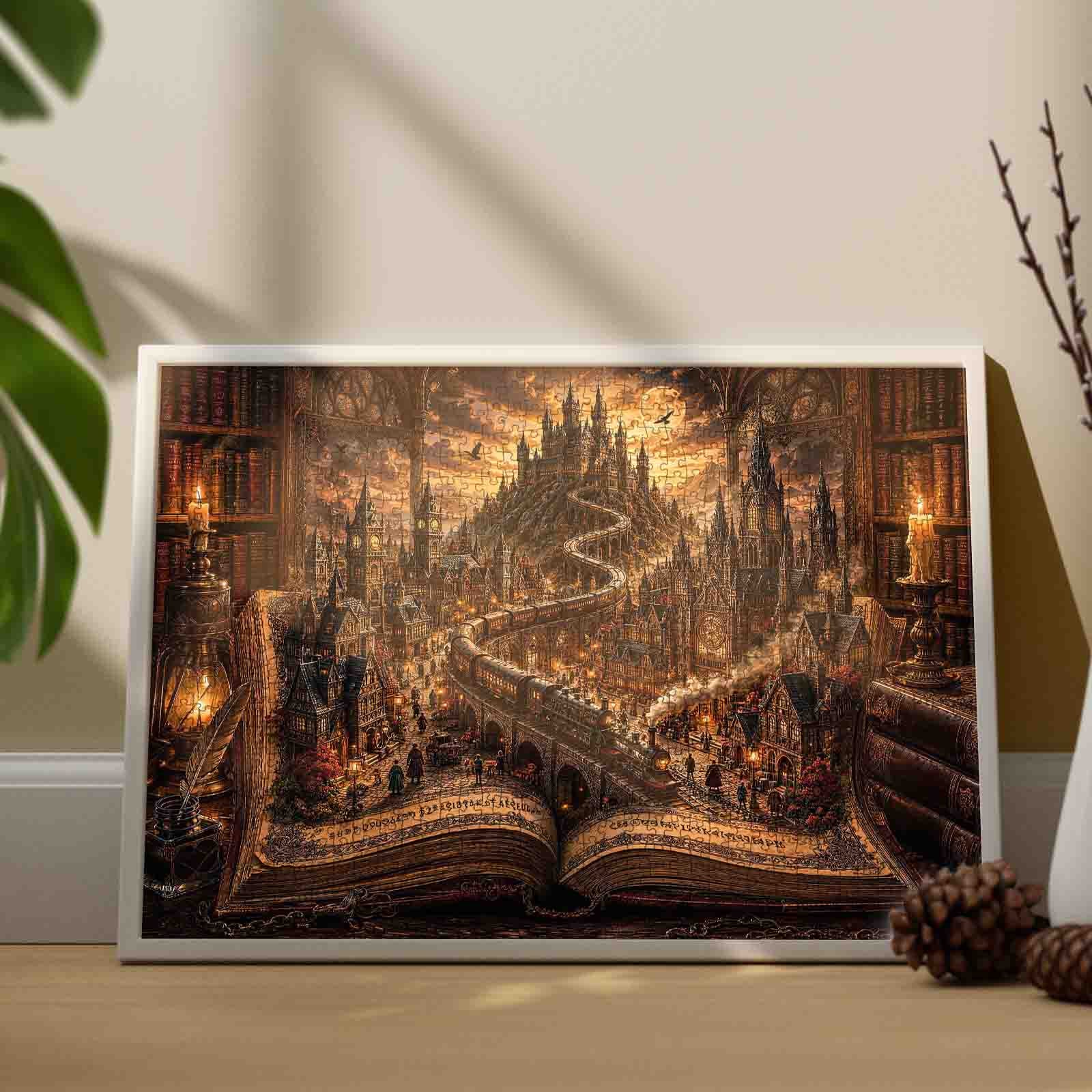 tucocoo-gothic-storybook-train-puzzle-1000-teile-landschaft image 3