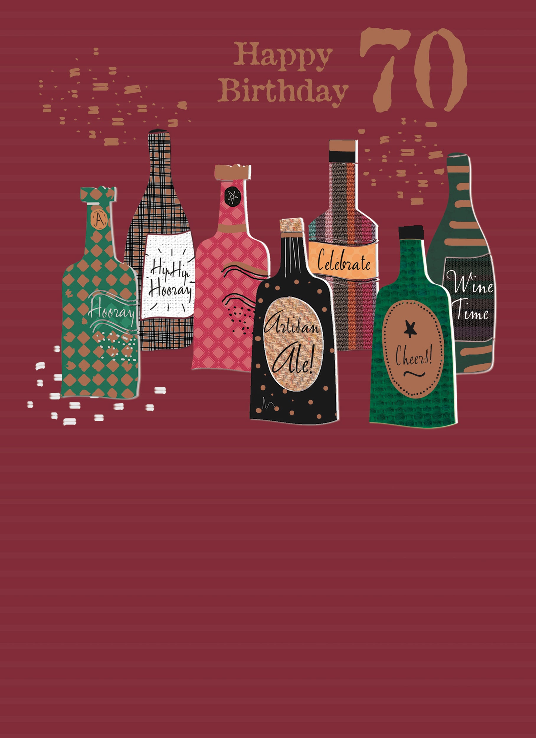 otter-house-age-to-celebrate-karte-70-beer-bottles-geburtstag image 1