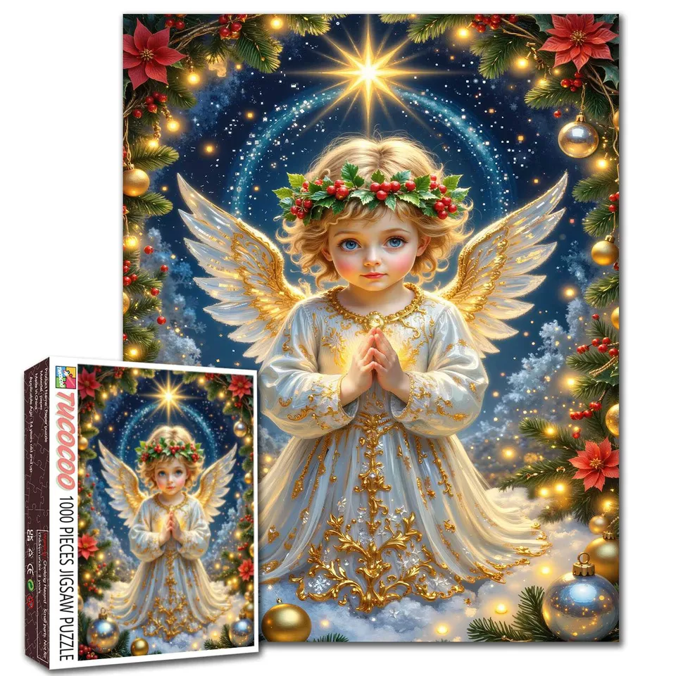 tucocoo-christmas-angel-blessing-puzzle-1000-teile-engel image 1