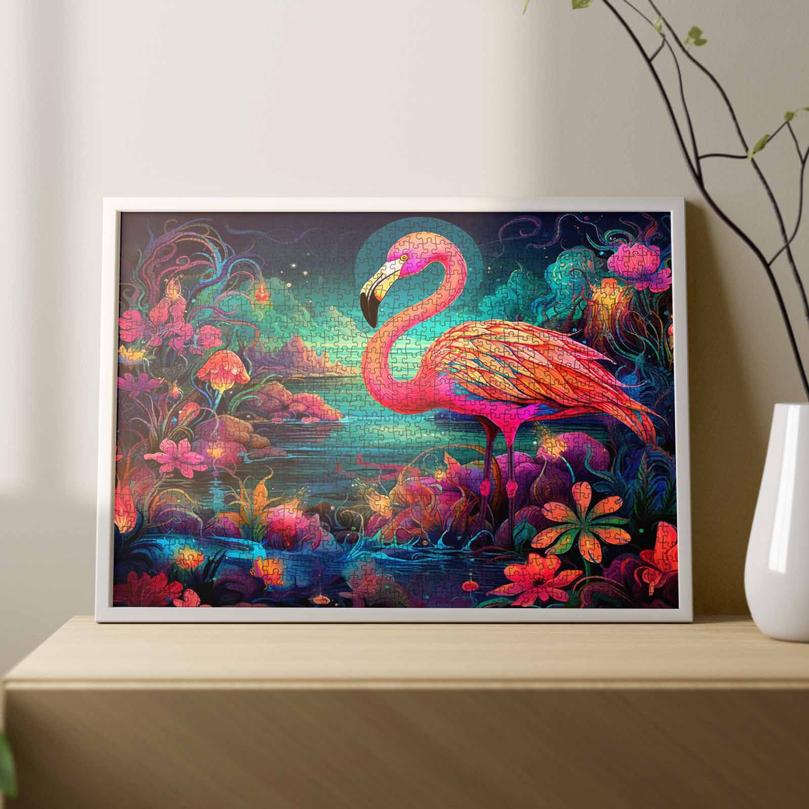 tucocoo-flamingo-fantasy-jigsaw-puzzle-1000-teile-tiere image 3