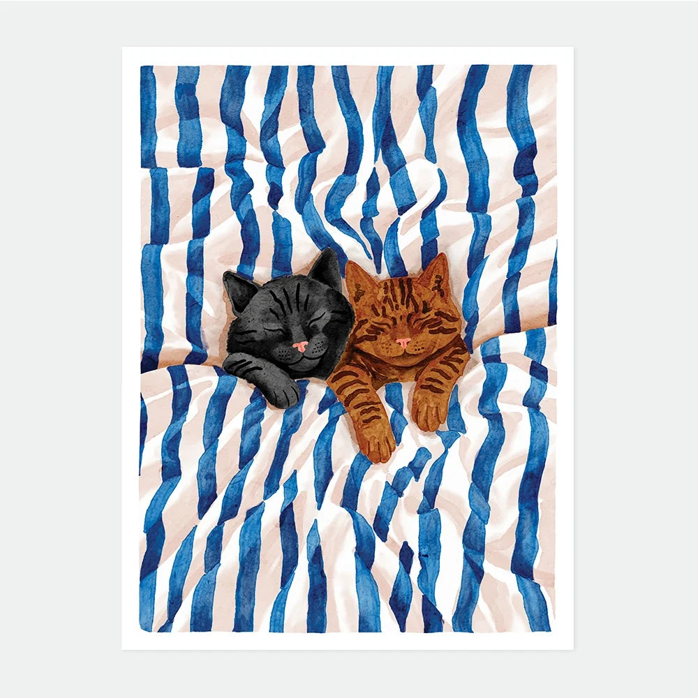 all-the-ways-to-say-sleeping-cats-poster-50x70-cm-katzen image 1