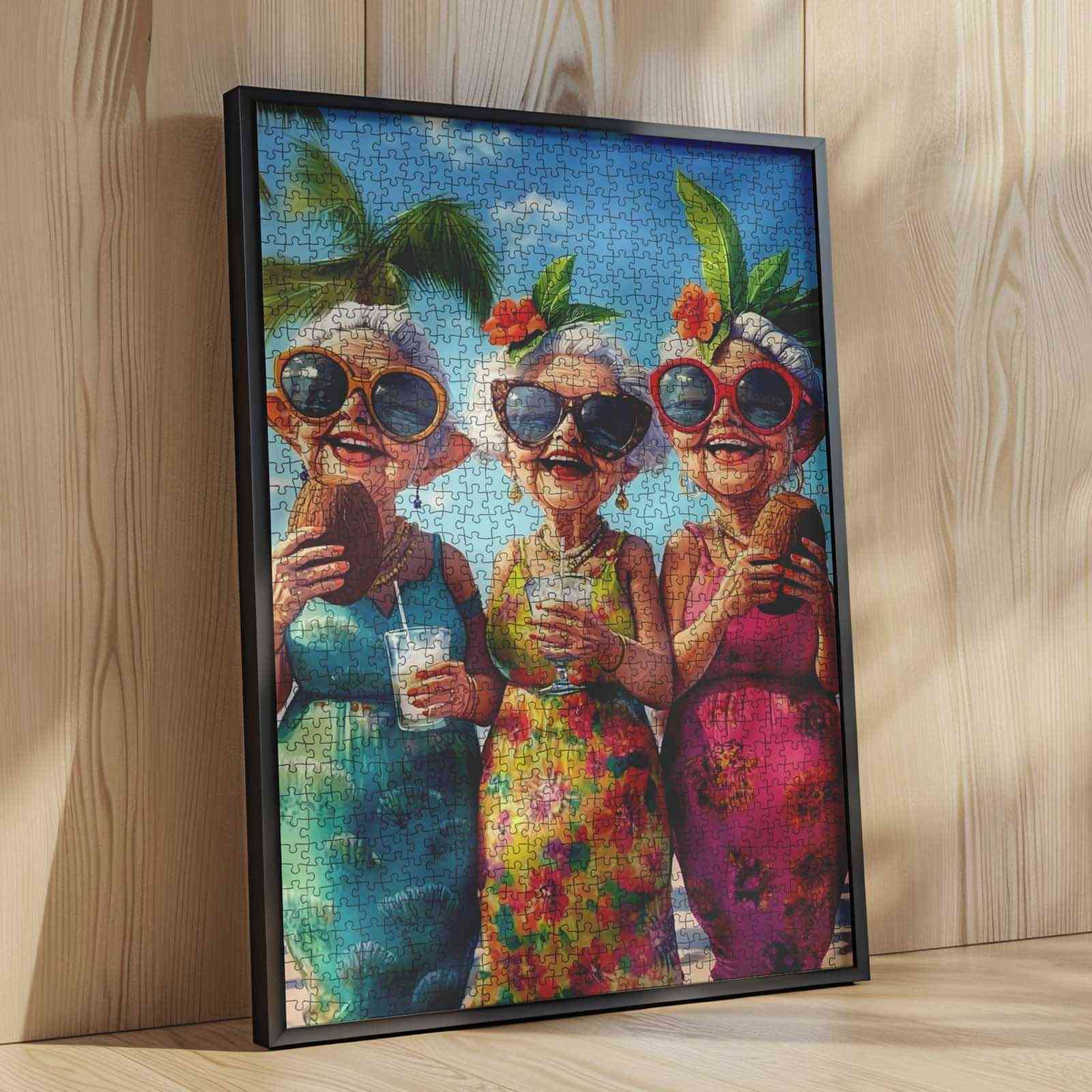 tucocoo-jigsaw-puzzles-tropical-ladies-puzzle-1000-teile-strand image 4