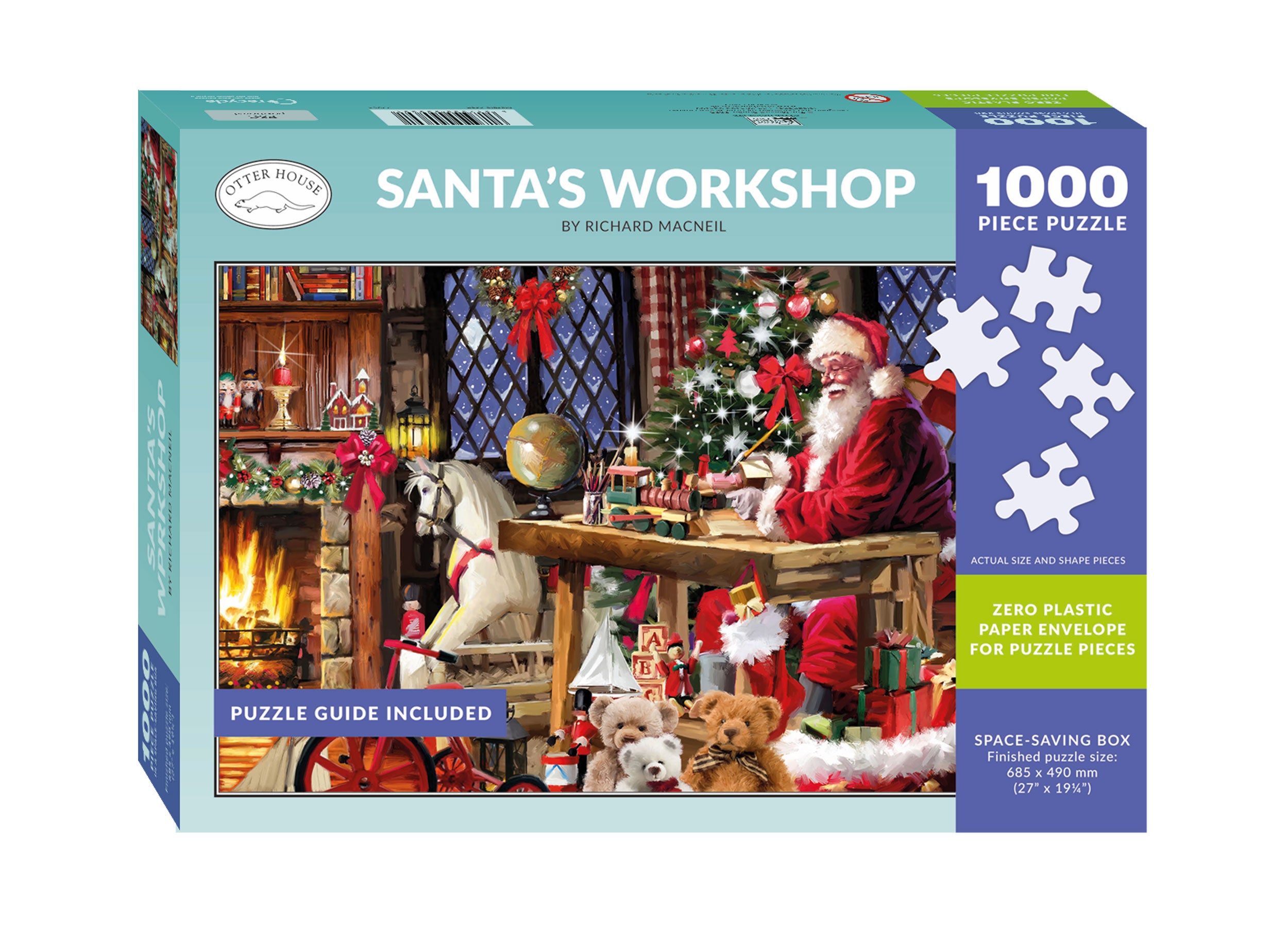 otter-house-santa-s-workshop-puzzle-1000-teile-weihnachten image 2