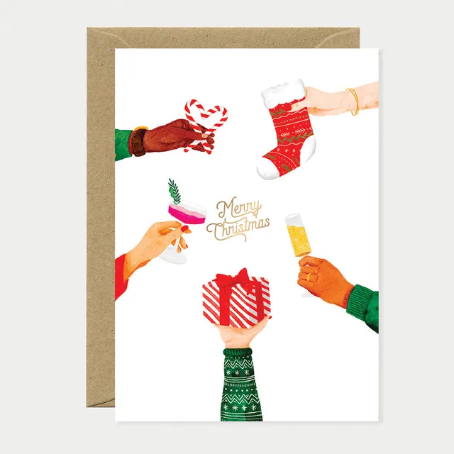 all-the-ways-to-say-merry-christmas-cheers-gru-karte-a6 image 1