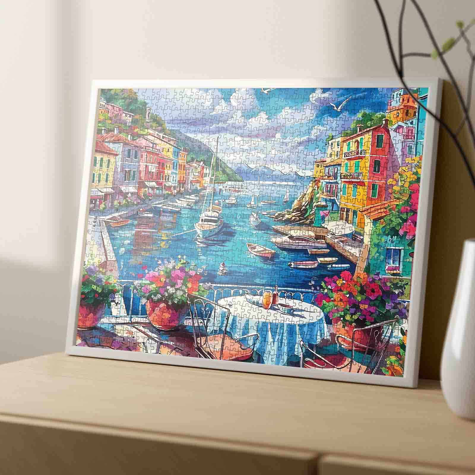 tucocoo-summer-port-puzzle-1000-teile-hafen-landschaft image 4
