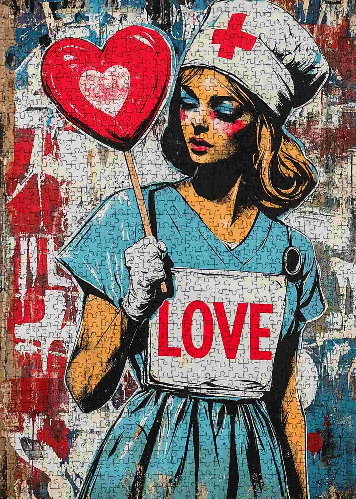 tucocoo-nurse-love-lollipop-puzzle-1000-teile-pop-art image 2