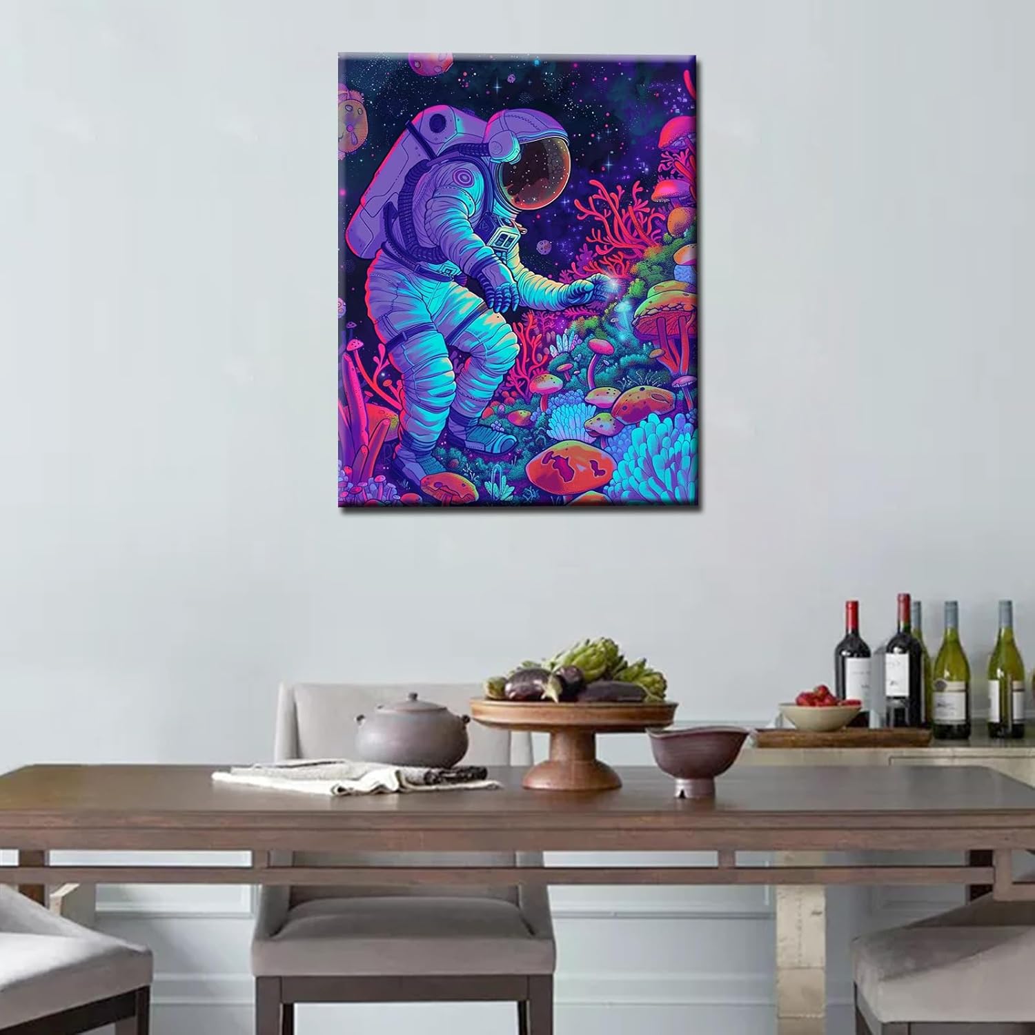 tucocoo-astronaut-space-mushrooms-malen-nach-zahlen-ohne-rahmen image 3