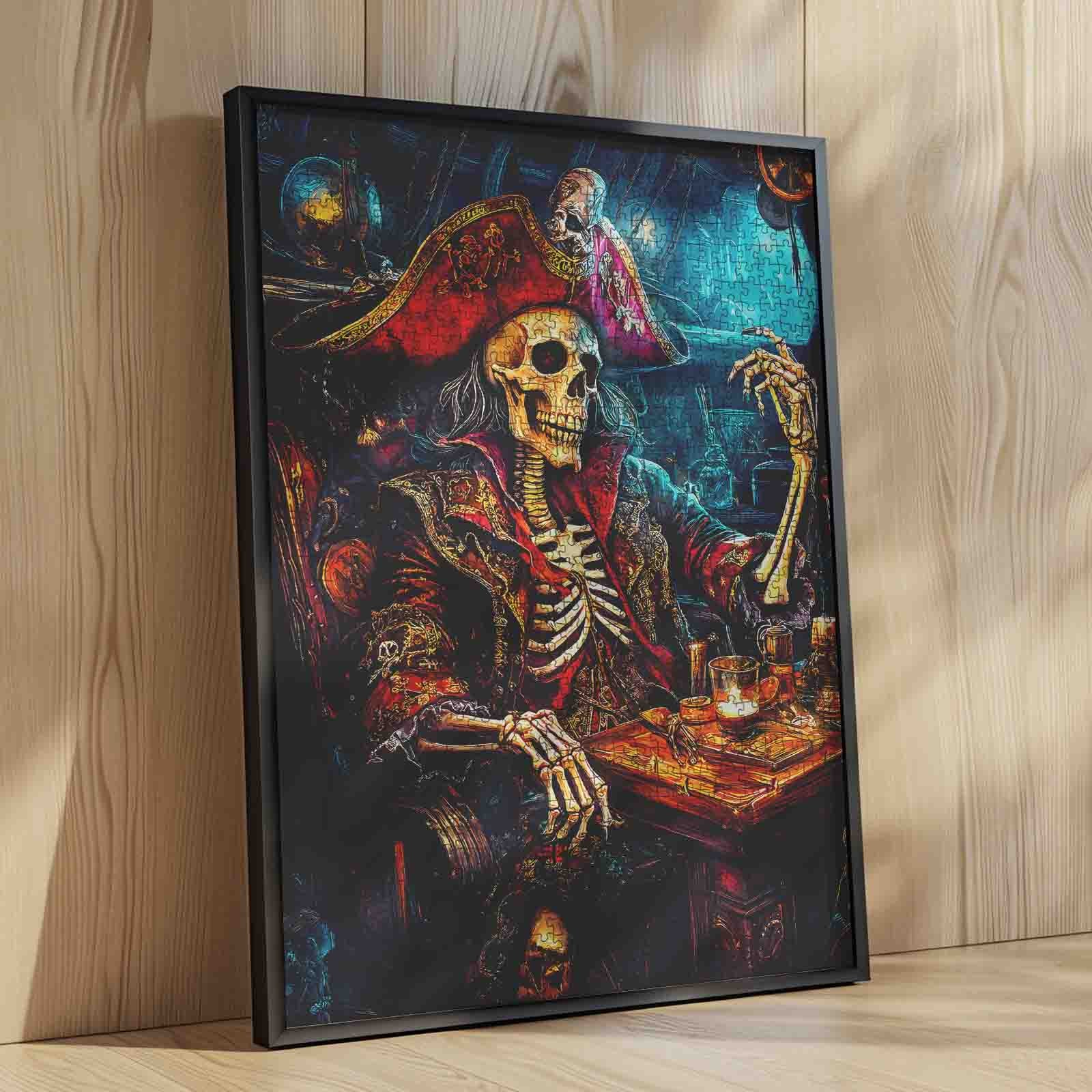 tucocoo-skeleton-pirate-captain-treasure-cabin-puzzle-1000-teile image 4