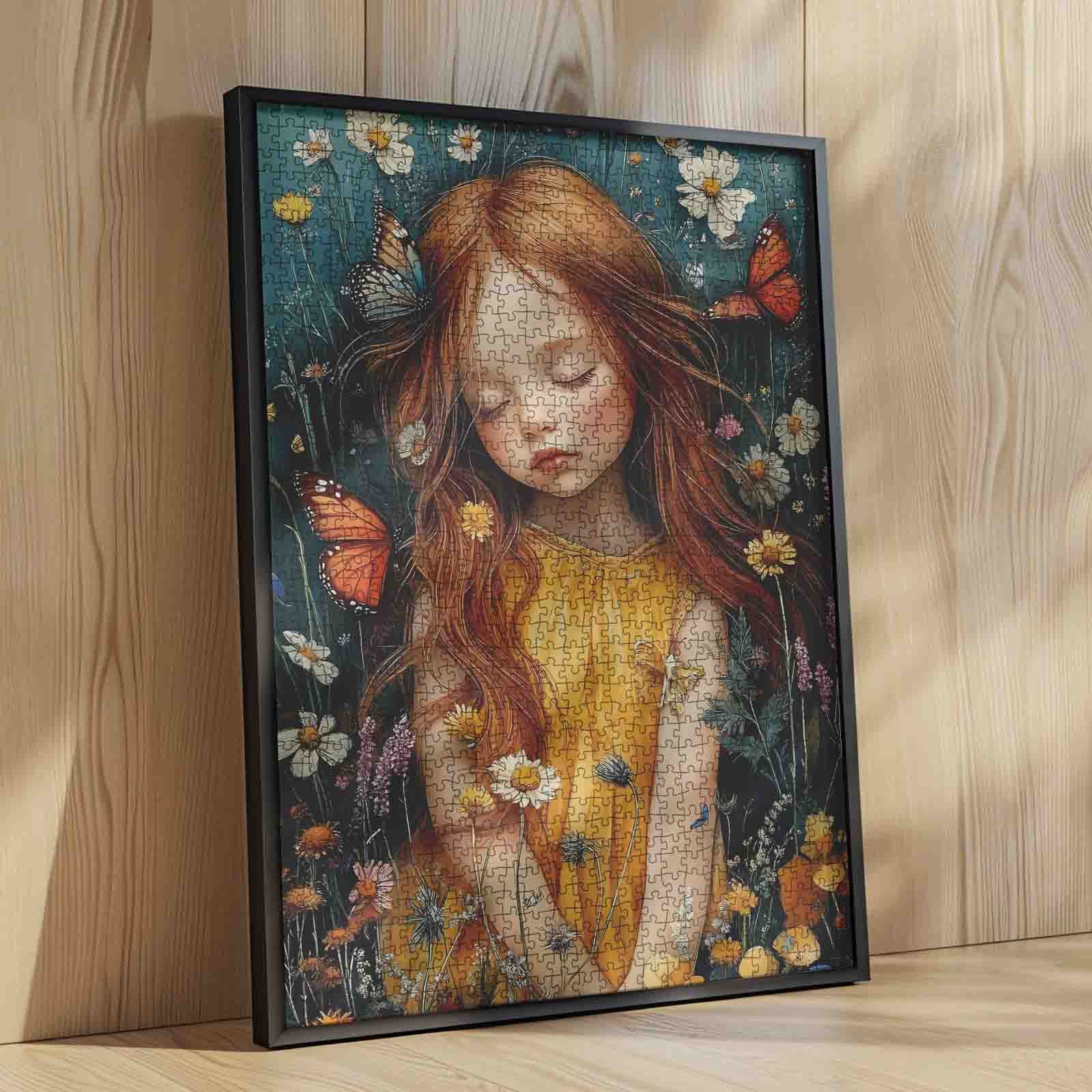 tucocoo-girl-in-wildflower-field-puzzle-1000-teile-wiese image 4