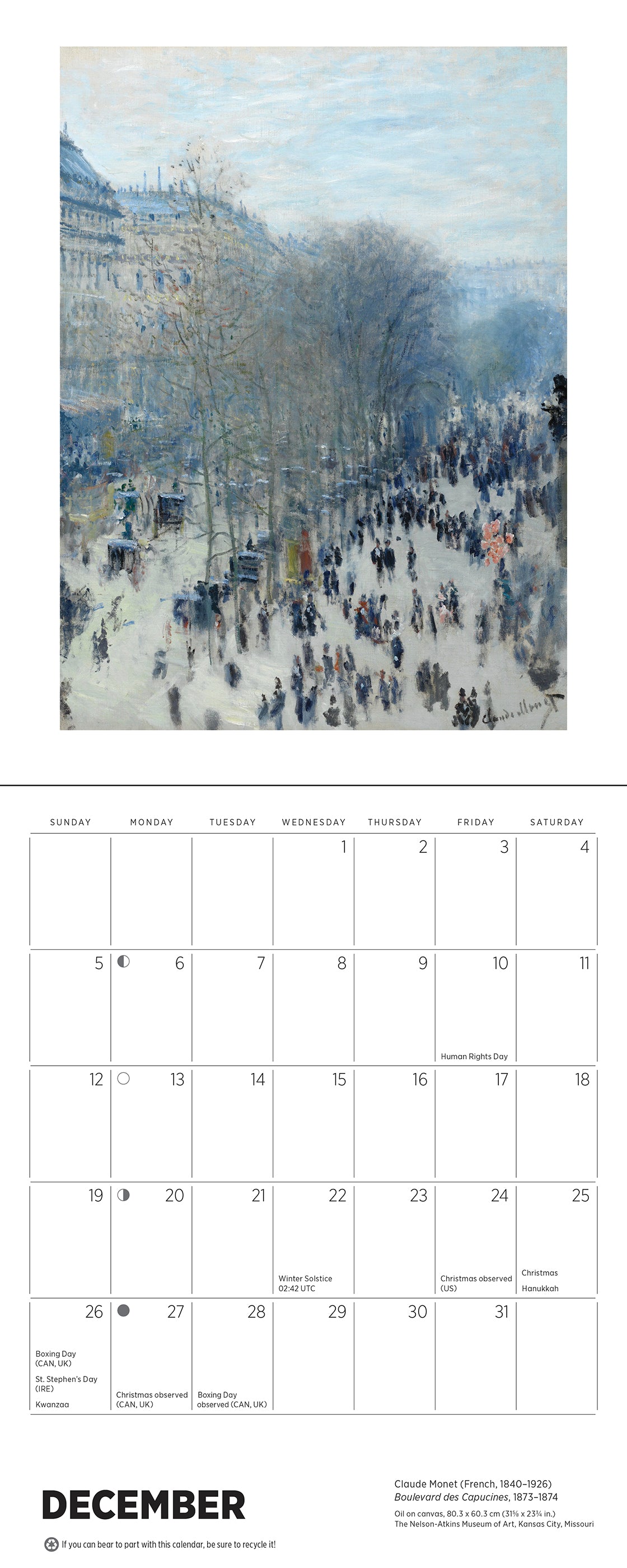 pomegranate-mini-calendar-claude-monet-2027-wandkalender image 5