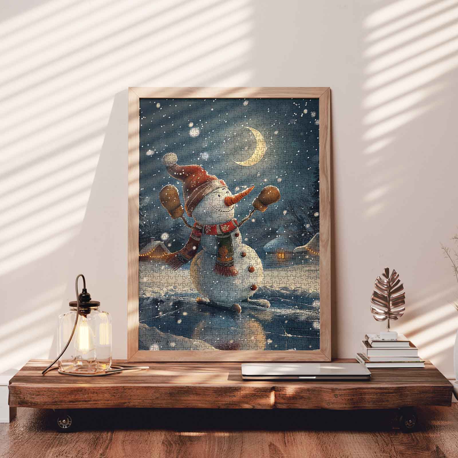 tucocoo-christmas-snowman-skating-puzzle-1000-teile-winter image 3