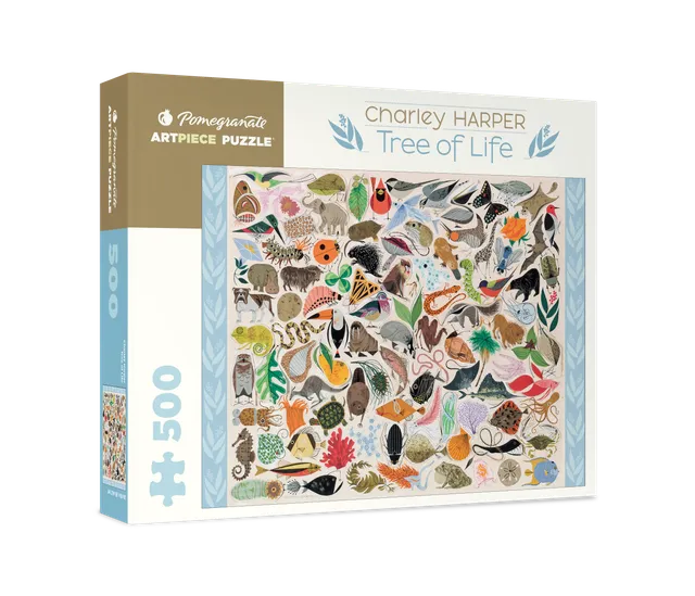pomegranate-harper-tree-of-life-puzzle-500-teile-tiere image 1
