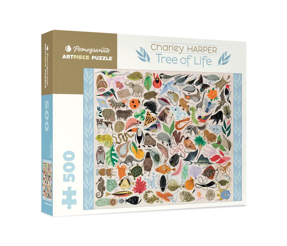 pomegranate-harper-tree-of-life-puzzle-500-teile-tiere image 1
