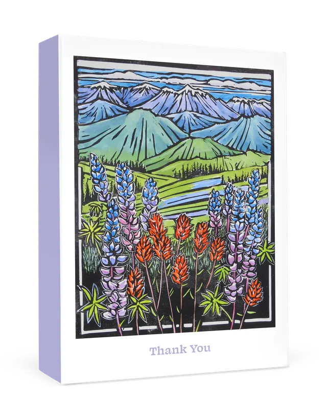 pomegranate-molly-hashimoto-paintbrush-lupine-dankeskarten-box image 1