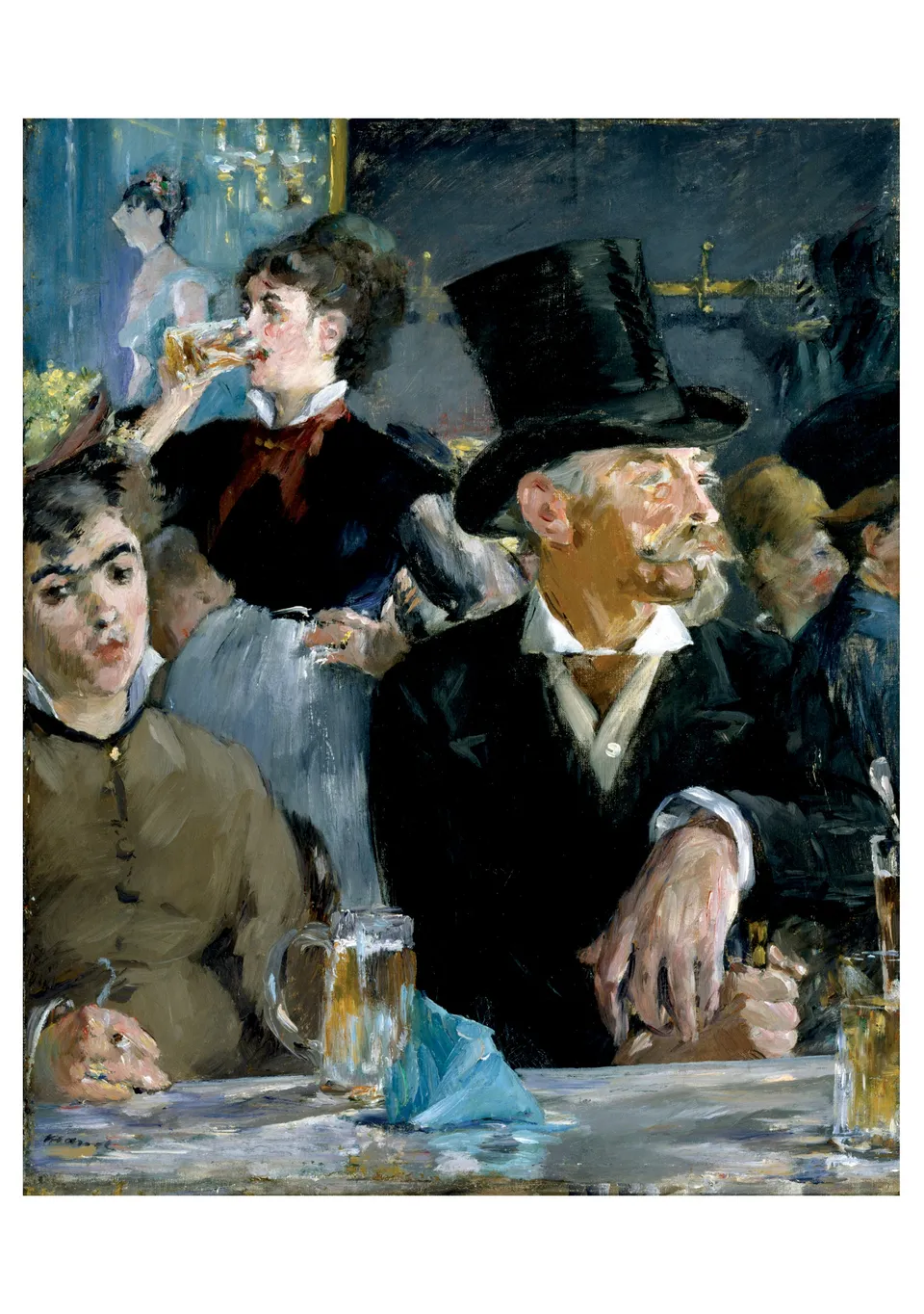 pomegranate-birthday-cards-manet-caf-concert-geburtstagskarte image 1