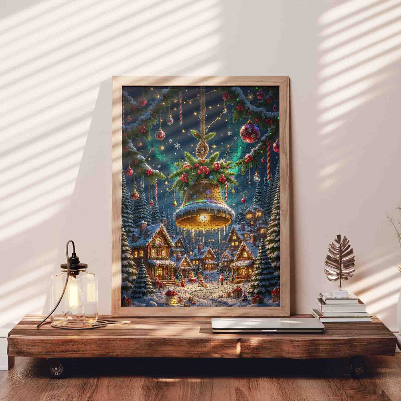 tucocoo-golden-christmas-bell-puzzle-1000-teile-weihnachten image 3