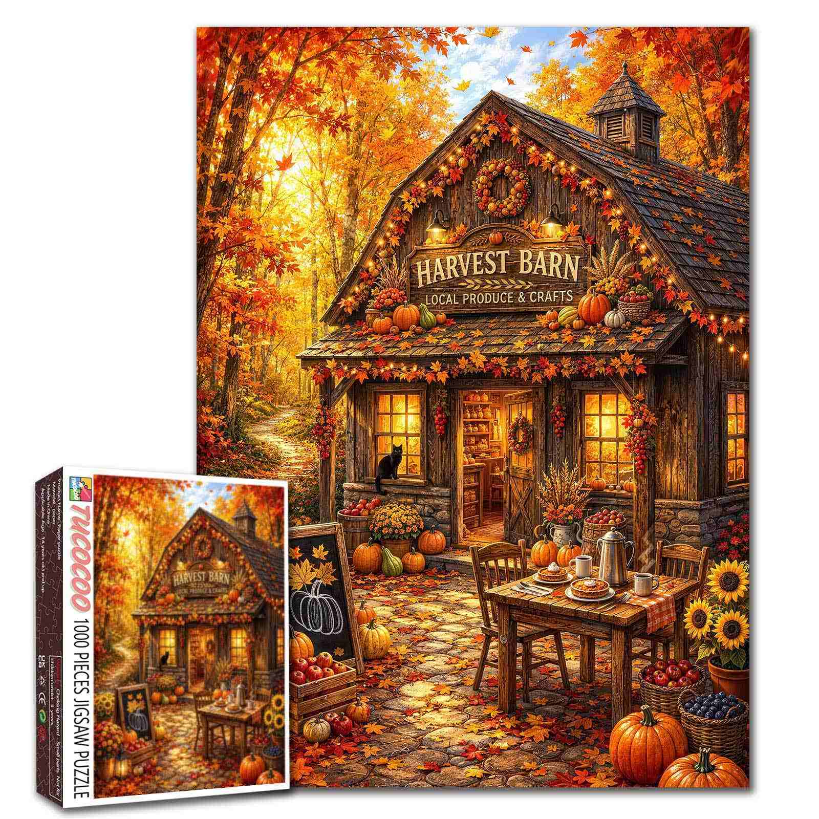 tucocoo-cozy-autumn-harvest-barn-puzzle-1000-teile-herbst-2 image 1