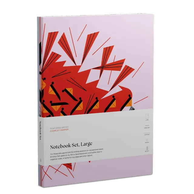 pomegranate-charley-harper-notizbuch-set-large-v-gel-3-st-ck image 1