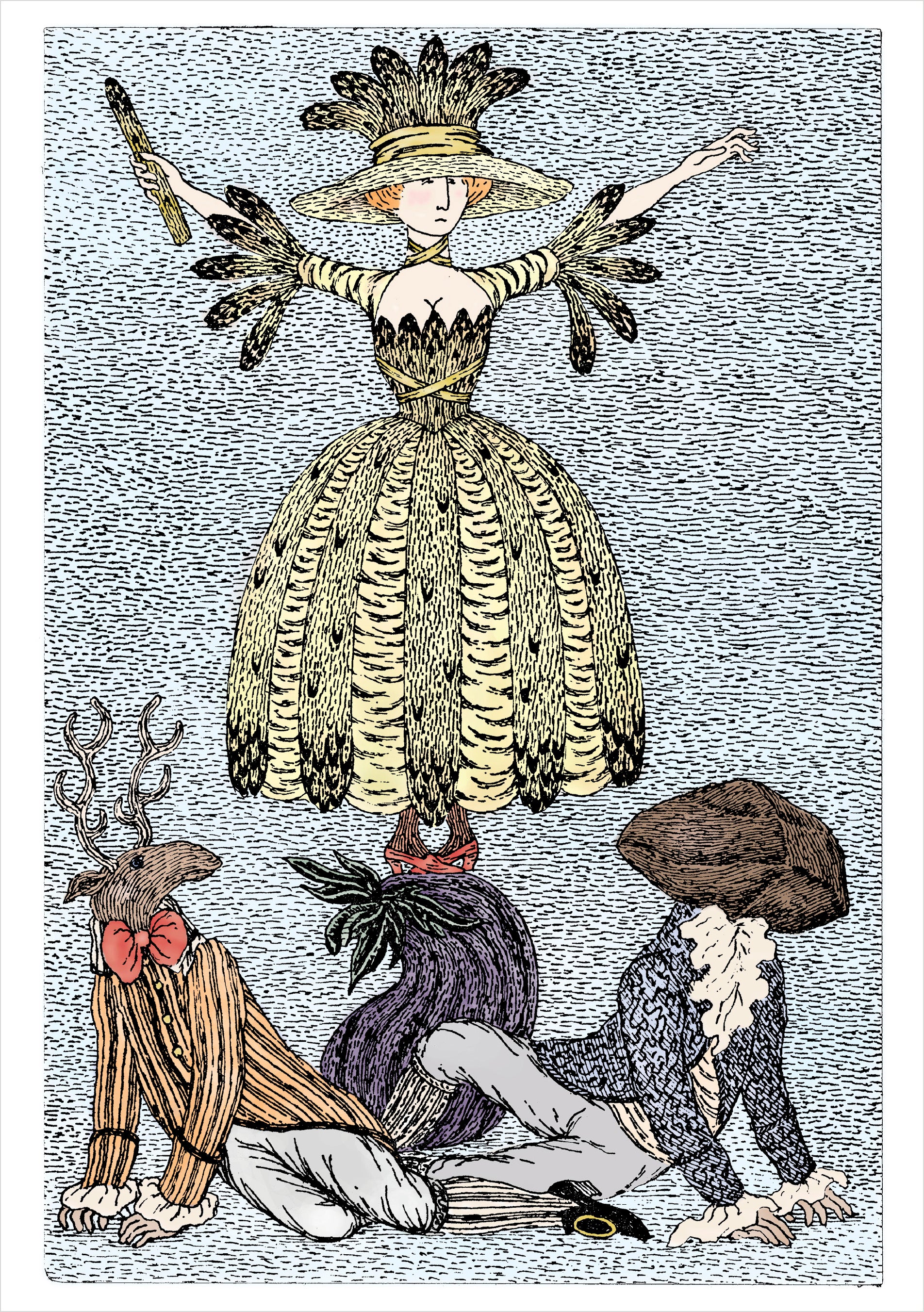 pomegranate-edward-gorey-sc-ne-de-ballet-geburtstagskarte-humor image 1
