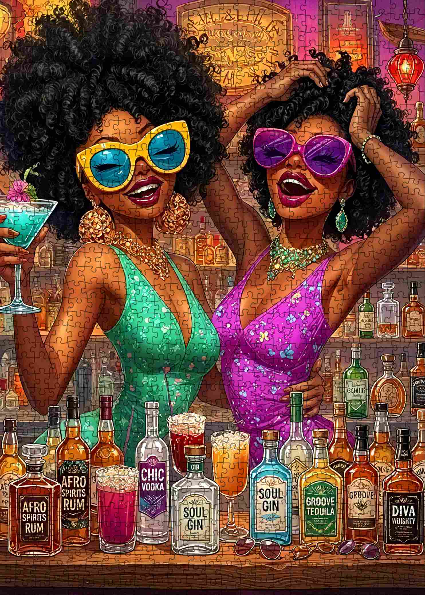 tucocoo-girls-night-out-puzzle-1000-teile-cocktail-motiv image 2