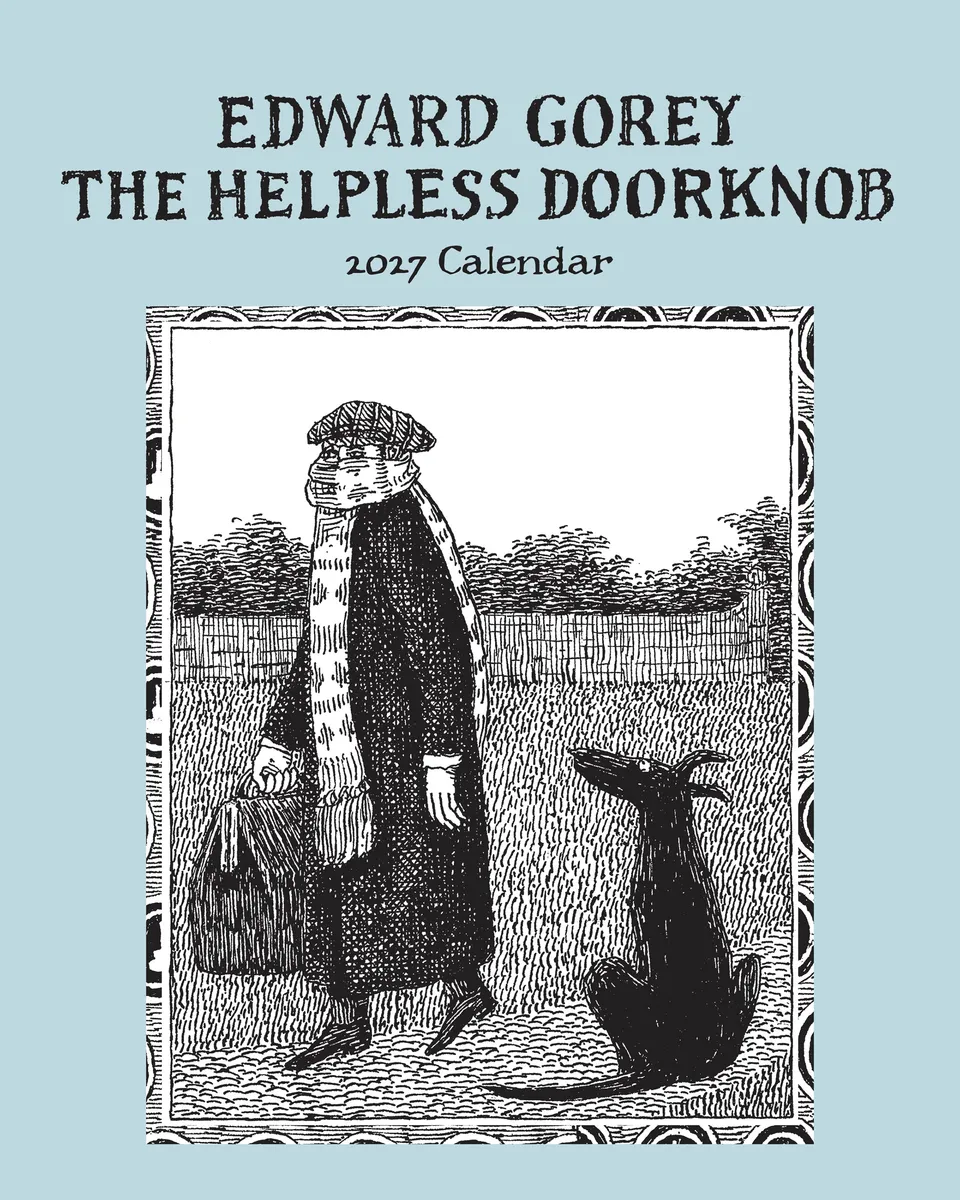 pomegranate-edward-gorey-helpless-doorknob-mini-kalender-2027 image 1