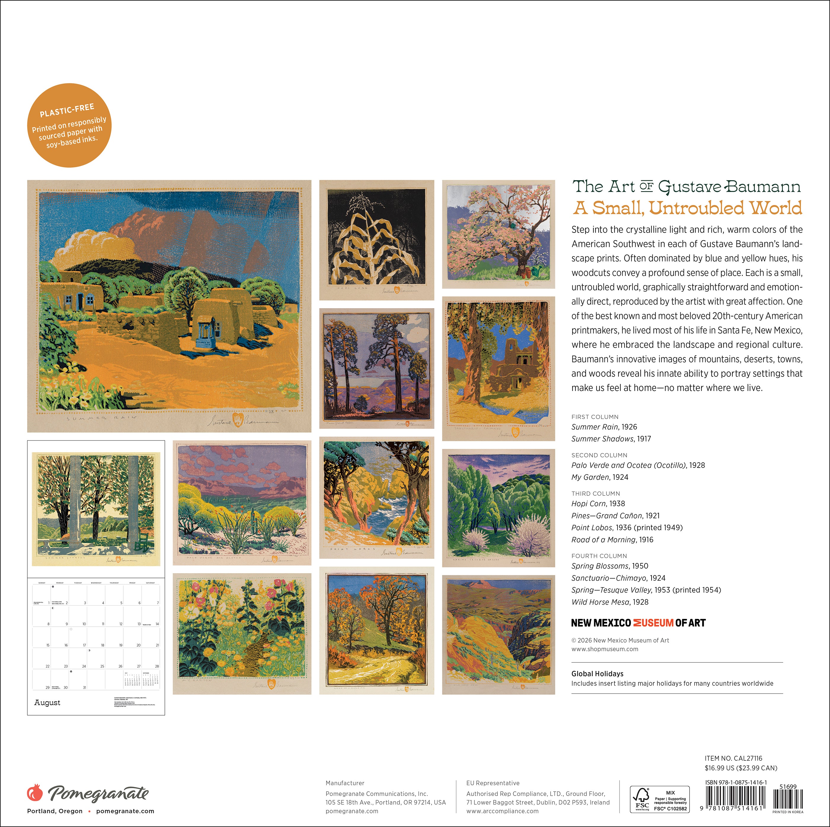 pomegranate-gustave-baumann-2027-wandkalender-landschaften image 8
