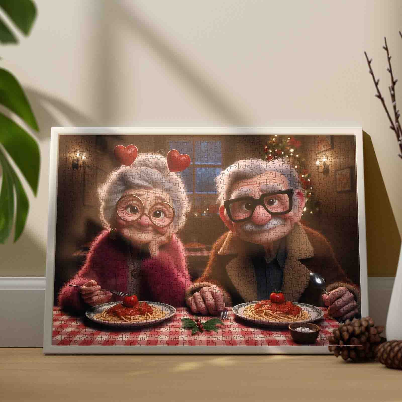 tucocoo-romantic-senior-couple-dinner-puzzle-1000-teile-seniorenpaar image 3