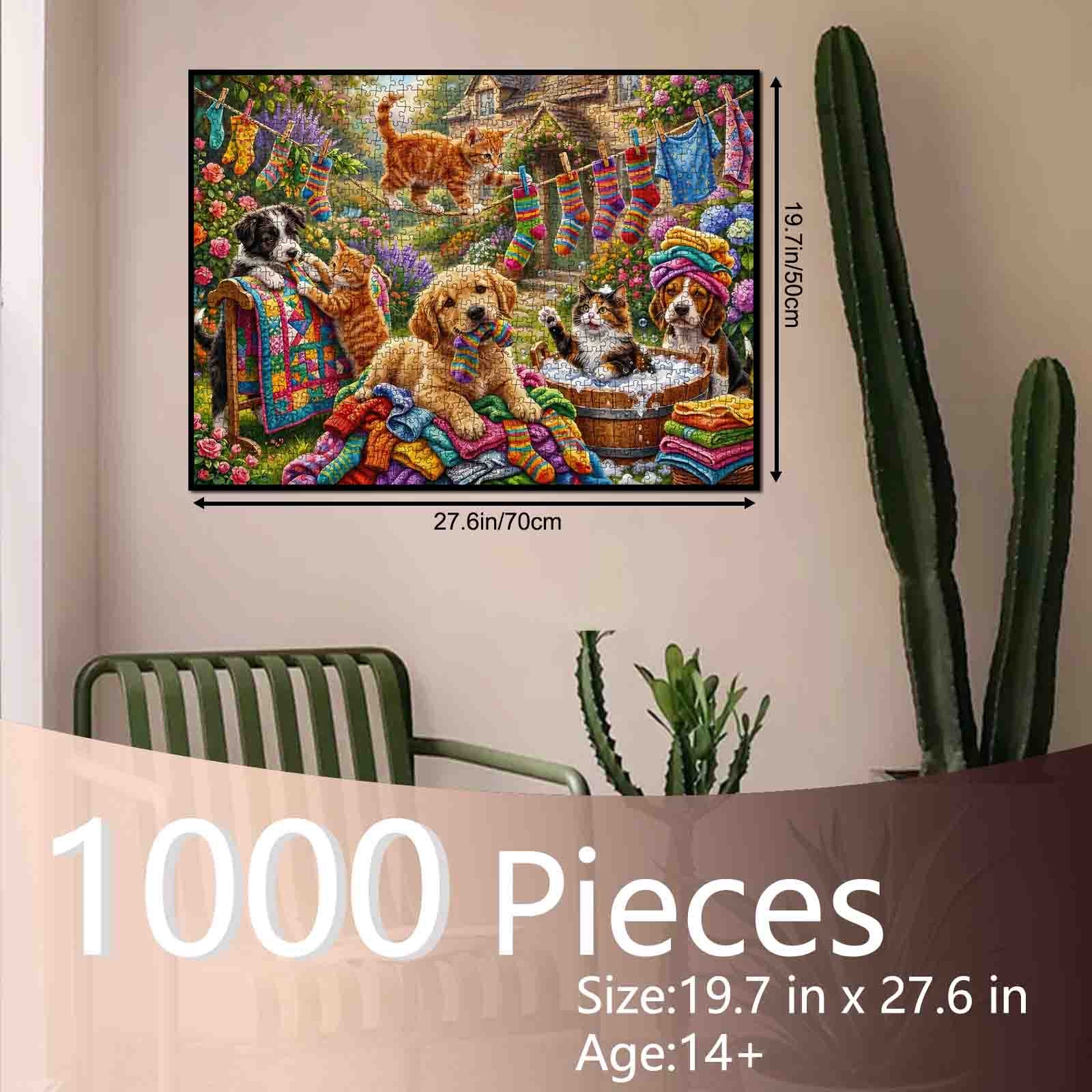 tucocoo-playful-laundry-day-pets-puzzle-1000-teile-haustiere image 5