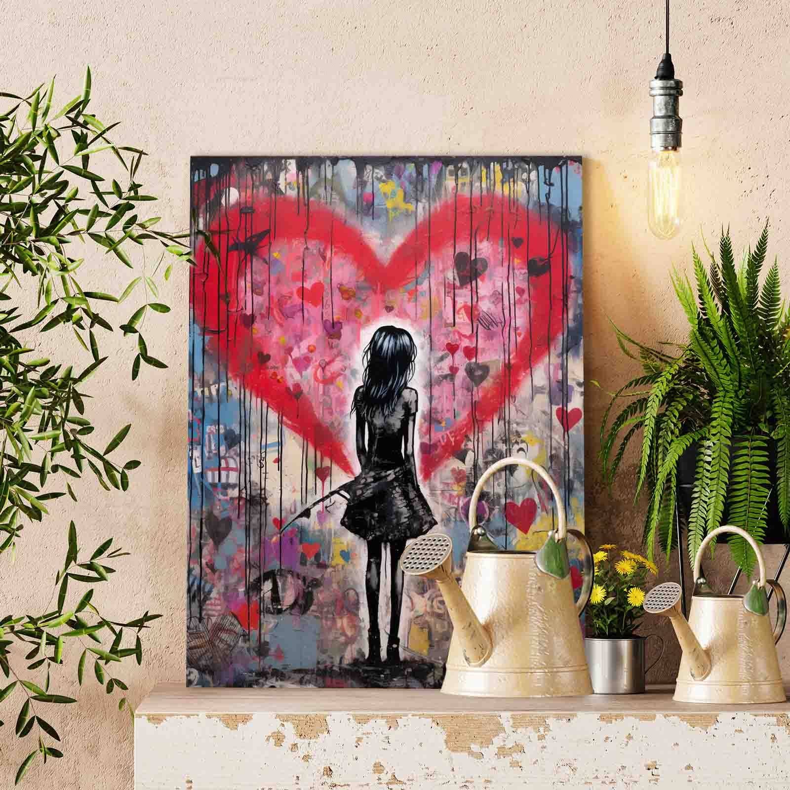 tucocoo-lonely-girl-red-heart-malen-nach-zahlen-40x50-graffiti image 2
