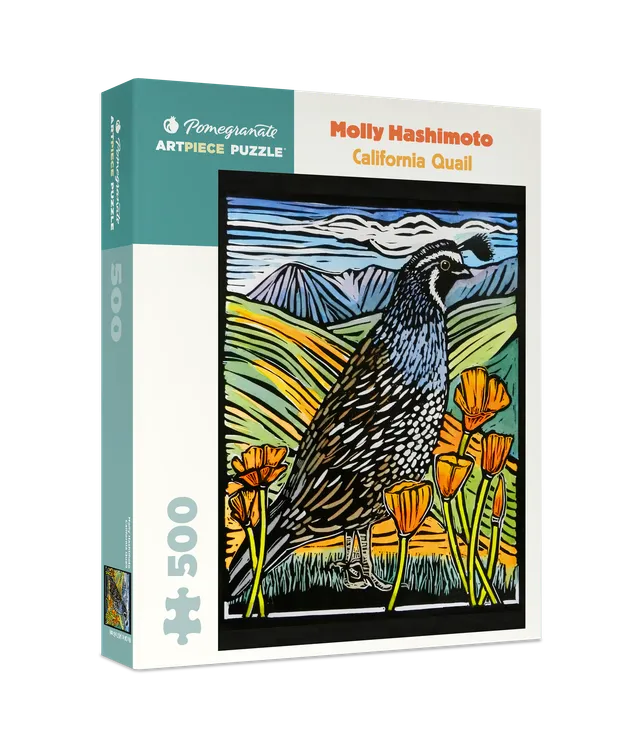 pomegranate-molly-hashimoto-california-quail-puzzle-500-teile-vogel image 1