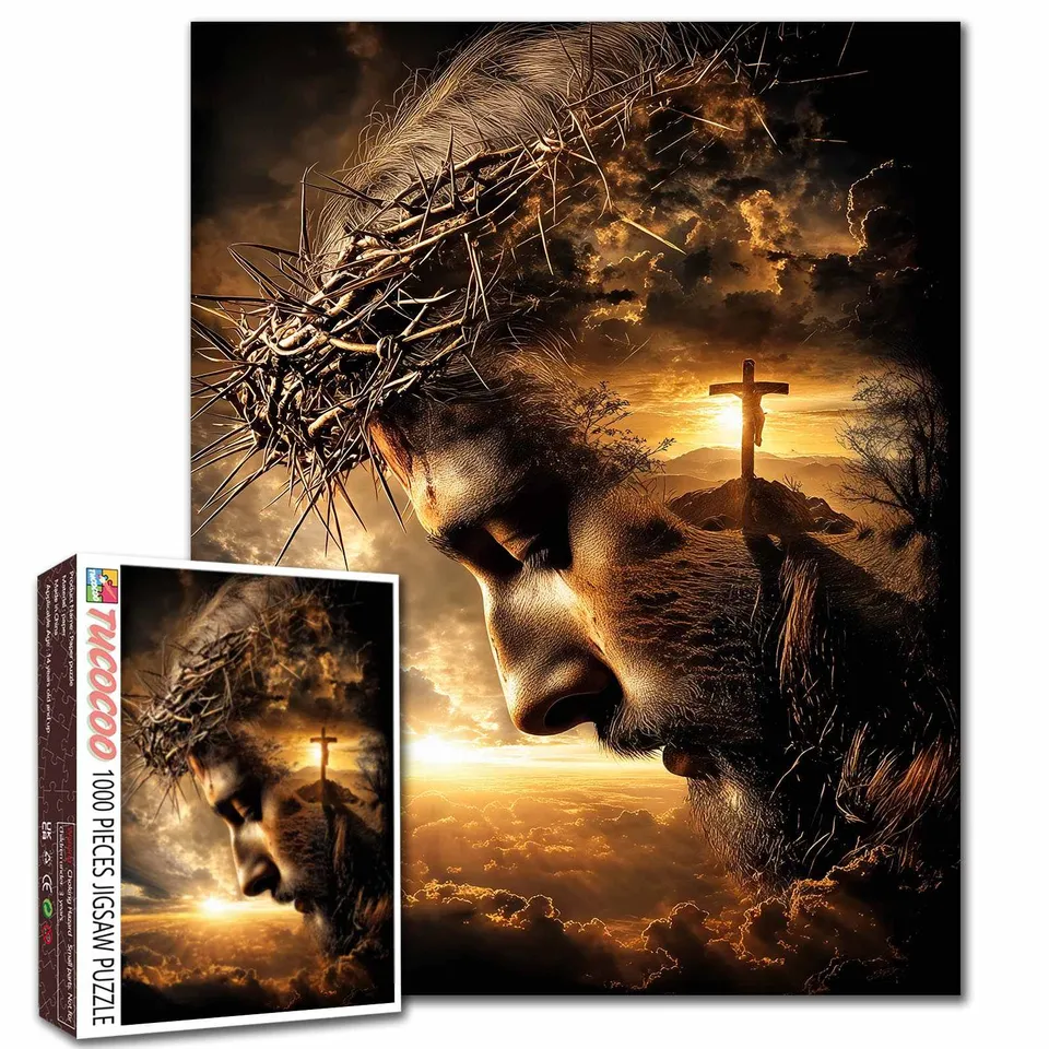 tucocoo-crowned-savior-puzzle-1000-teile-jesus-glauben image 1