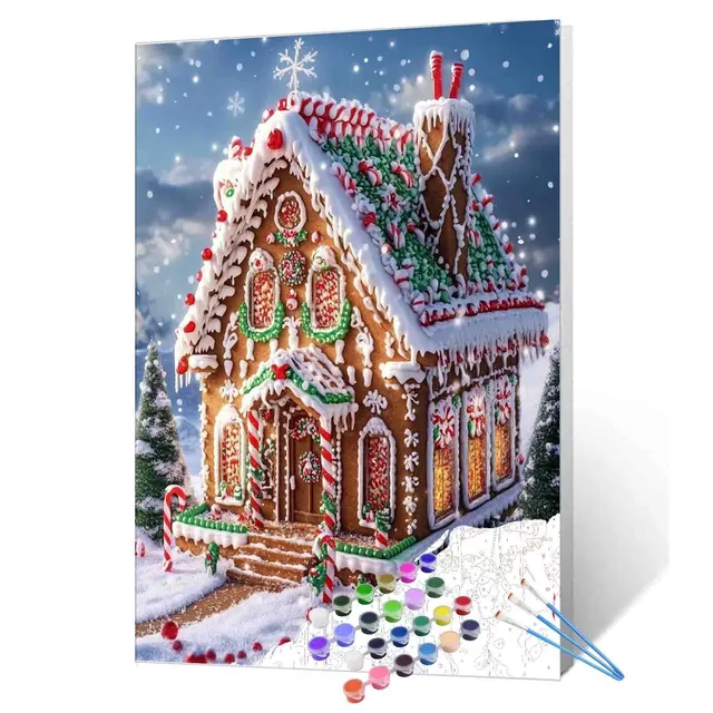 tucocoo-paint-by-numbers-gingerbread-house-bild-40x50-haus image 1