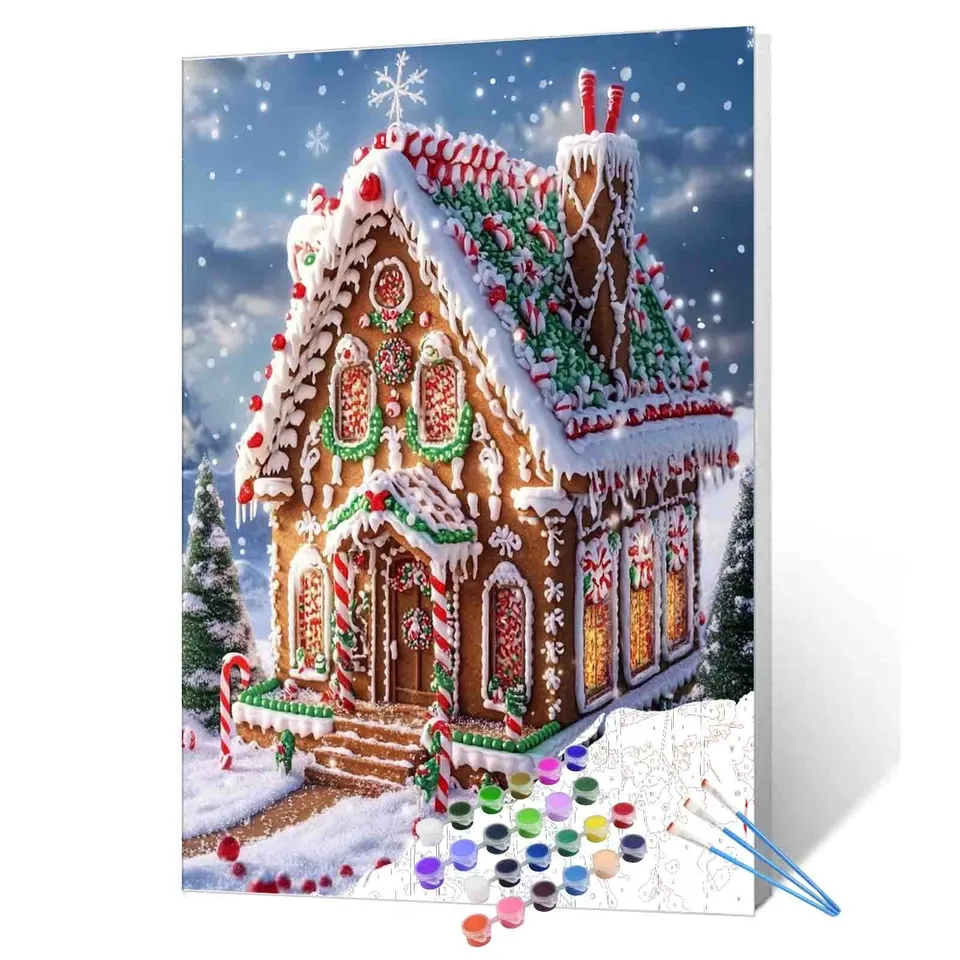 tucocoo-paint-by-numbers-gingerbread-house-bild-40x50-haus image 1