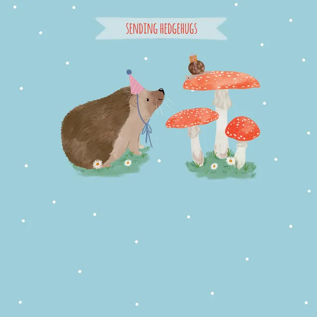 otter-house-party-animals-igel-geburtstagskarte-partyhut image 1