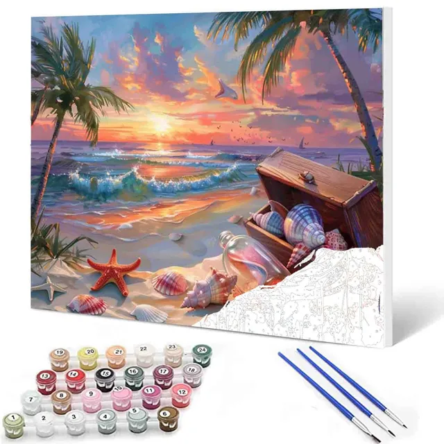 tucocoo-sunset-beach-treasure-malen-nach-zahlen-40x50-ohne-rahmen image 1