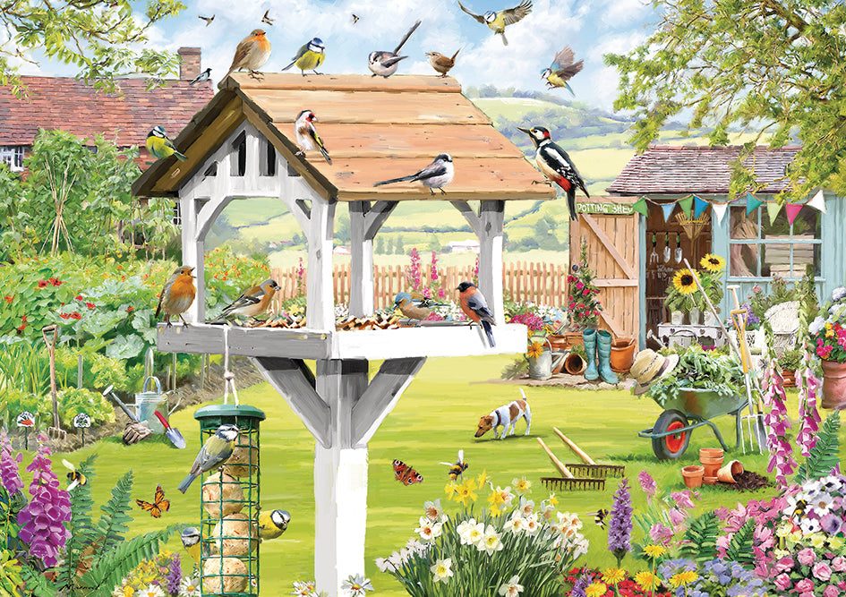 otter-house-garden-friends-puzzle-500-xl-teile-garten image 1