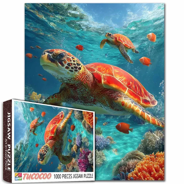 tucocoo-ocean-turtle-paradise-puzzle-1000-teile-meer image 1