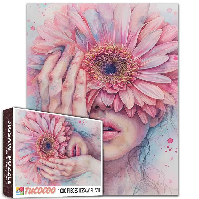 tucocoo-jigsaw-gentle-bloom-puzzle-1000-teile-portrait-blumen image 1