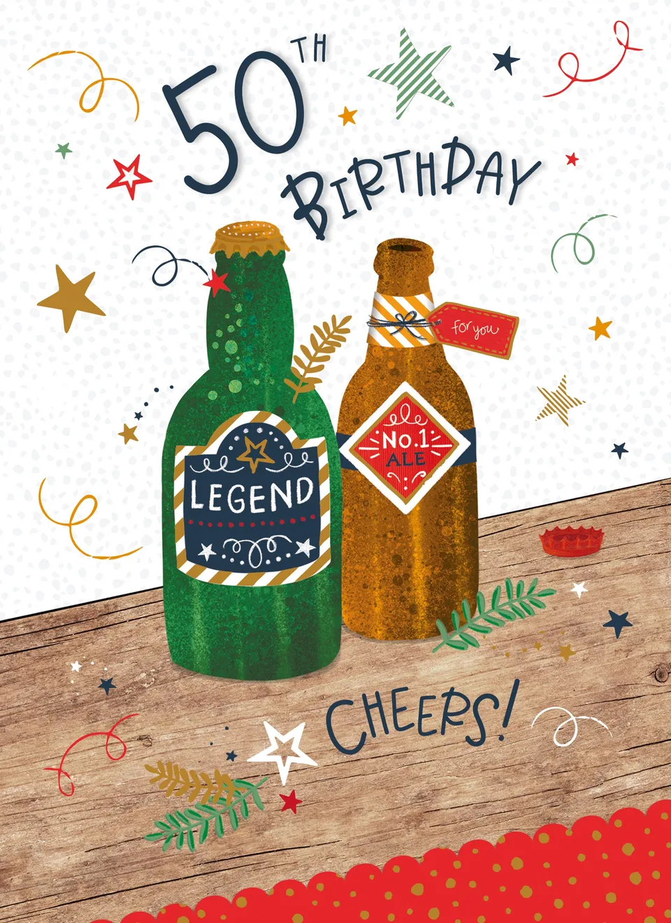 otter-house-age-to-celebrate-50-birthday-beers-geburtstagskarte image 1