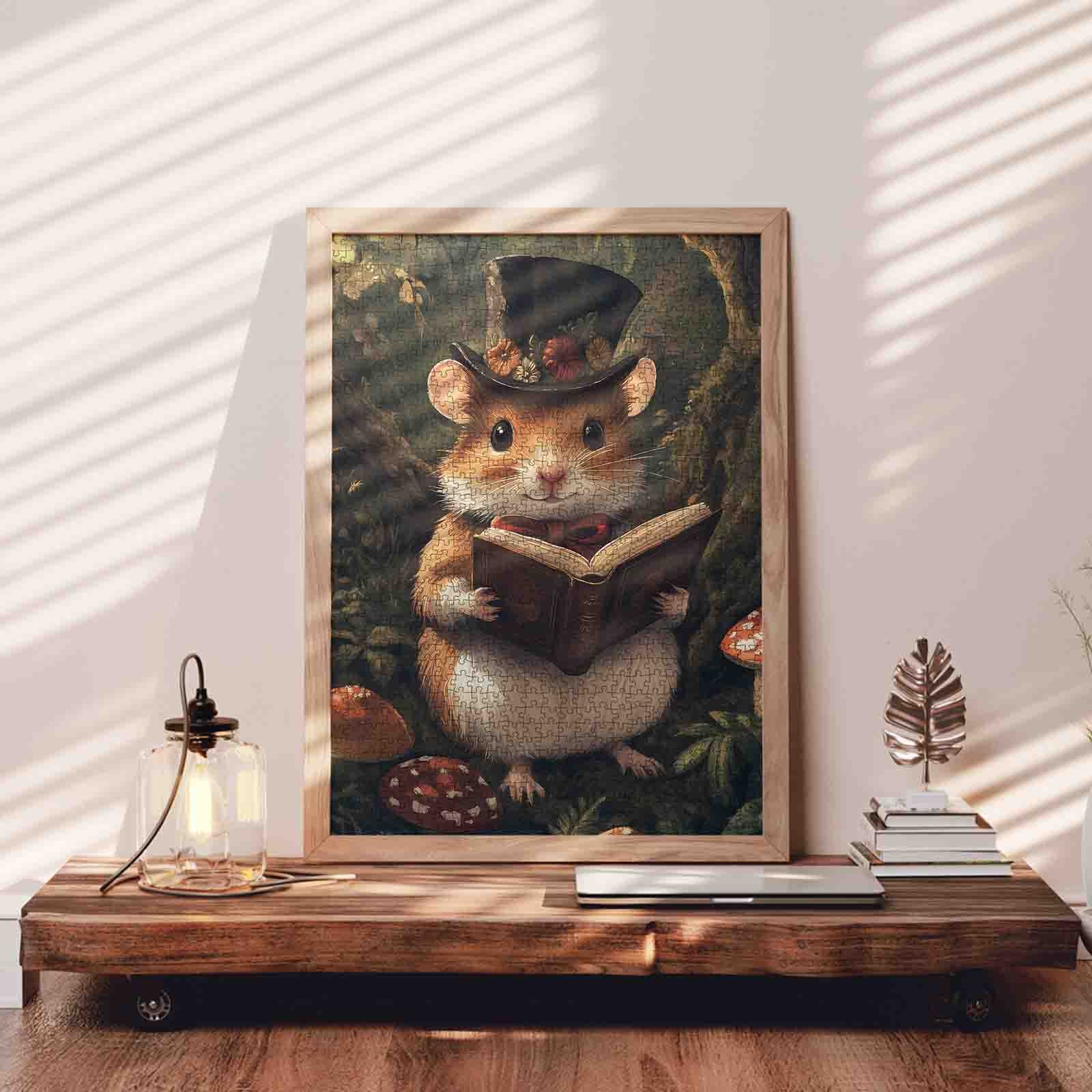 tucocoo-wise-forest-scholar-mouse-puzzle-1000-teile-waldmaus image 3