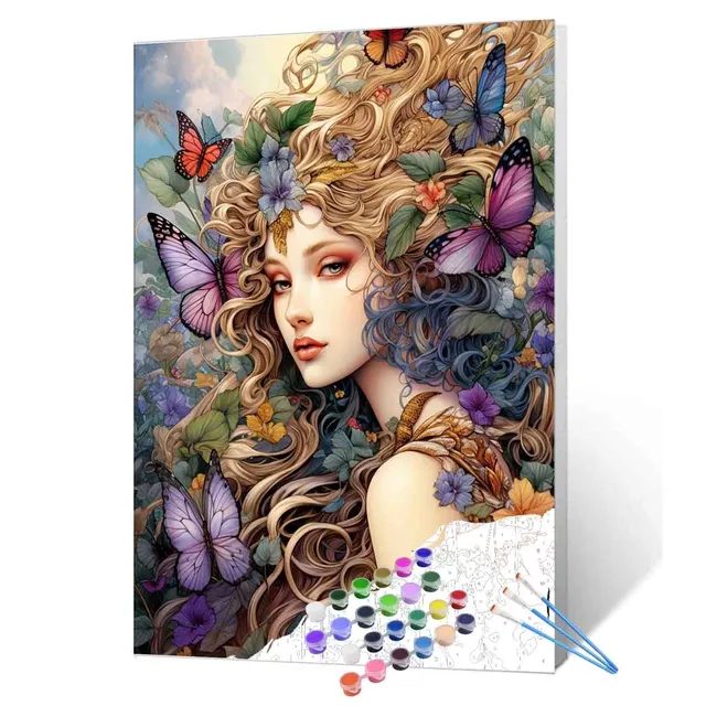 tucocoo-paint-by-numbers-schmetterling-g-ttin-malen-nach-zahlen image 1