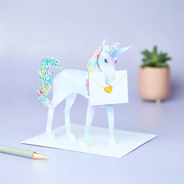 otter-house-greetings-cards-gru-karte-fantasy-unicorn-3d image 1
