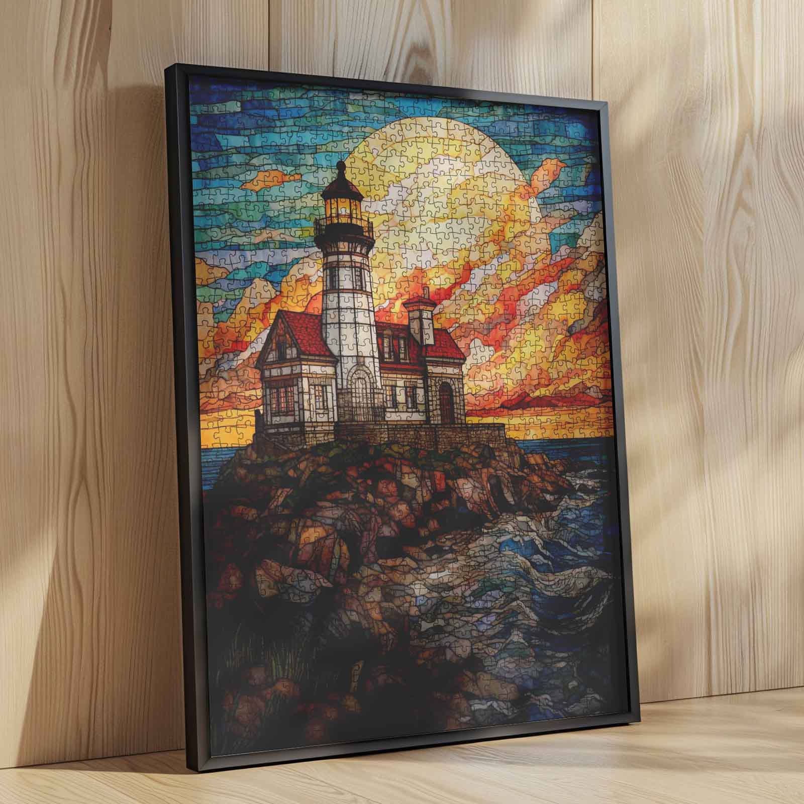 tucocoo-stained-glass-lighthouse-puzzle-1000-teile-leuchtturm image 4