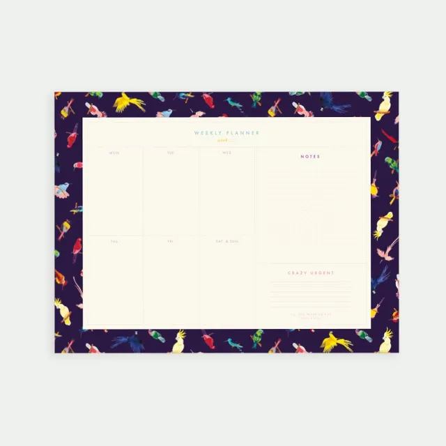 all-the-ways-to-say-neon-bird-wochenplaner-50-blatt-vogel image 1